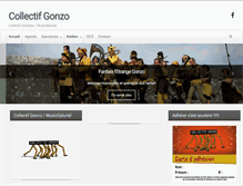 Tablet Screenshot of collectifgonzo.fr